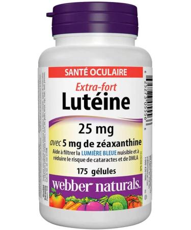 Webber Naturals Lutein 25mg & Zeaxanthin 5mg | Eye Health | 175 Softgels - Buy Online on GoSupps.com