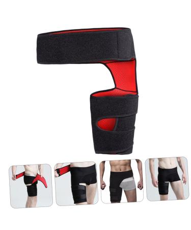 FRCOLOR Waist Fixed Leggings & Lumbar Support Brace Breathable Thigh Protection for Men & Women Red Body Sculpting Thigh Belt - Buy Online on GoSupps.com