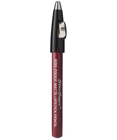 Kiss Proof Matte Lipstick Pencil - Shade 1 Red | Long-Lasting Soft Finish with Built-in Sharpener | Buy Internationally Now! - Buy Online on GoSupps.com