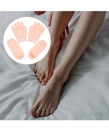 Minkissy Womens Mittens Moisturizing Gloves and Socks for Dry Cracked Feet Heels Hands Skin Repair for Foot Care Booties and Heel Glove for Women Girls Khaki Ladies Mittens - Buy Online on GoSupps.com