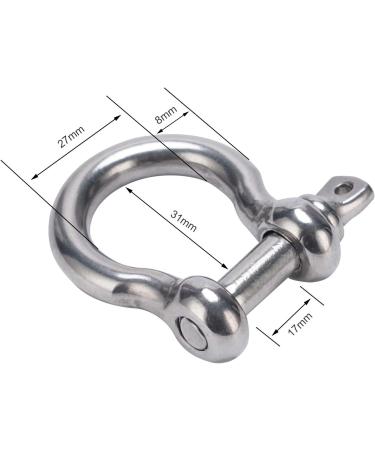 OWAYOTO Screw Pin Anchor Shackle 5/16 Inch 8mm 304 Stainless Steel Heavy Duty 4pcs - Buy Online on GoSupps.com