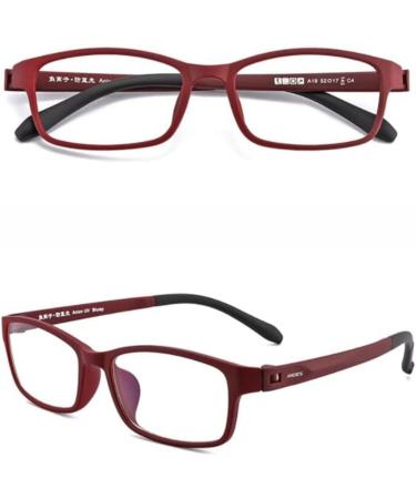 Reading Glasses Light Blocking Glasses Blue Light Blocking Eyeglasses TR90 Ultralight Frame Computer Readers 2 Red