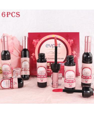 Matte Red Wine Liquid Lipstick Set - 6 Colors, Long Lasting & Waterproof | Velvet Finish Lip Makeup Gift for Girls & Women (Set05) - Buy Online on GoSupps.com
