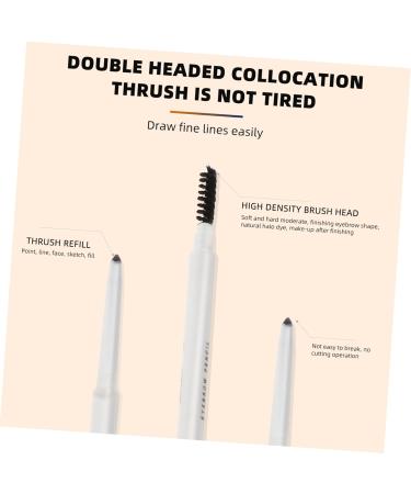 Beatifufu 2pcs Double-headed Waterproof Eyebrow Pencil Eyeliner Pencils Gray Eyebrow Pencils Abs (shell) - Buy Online on GoSupps.com