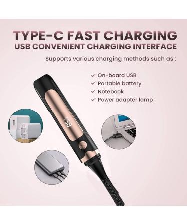 FONCBIEN Heated Eyelash Curler Fast Heating Electric Eyelash Curler with 4 Heated Settings and LED USB Rechargeable Lash Curler Quick Long-Lasting Eyelash Curler - Buy Online on GoSupps.com
