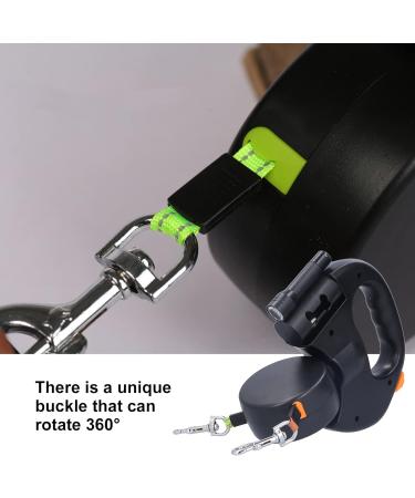 Rolleine 360 Rotatable Dog Leash for 2 Dogs - 3m Length Flashlight & Eco-Friendly Poop Bags | International Shipping Available - Buy Online on GoSupps.com