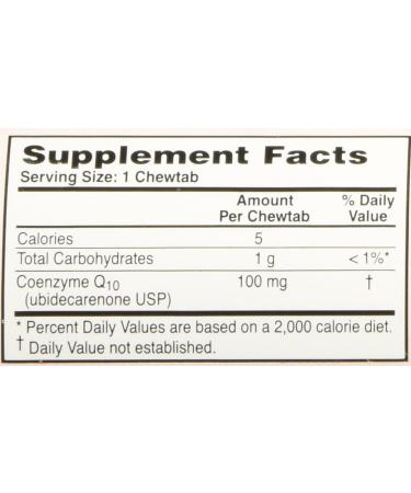 100mg ChewQ Chewable CoQ10 (60 Count) * Utilizes Advanced Technology to Deliver 800% Greater Absorption Than Standard CoQ10 * Purest CoQ10 Supplement On The Market * Vegetarian Friendly * Gluten Free - Buy Online on GoSupps.com