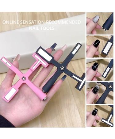 Buy Nail Magnet Set - Multifunctional Cross Cat Eye Tool & Silicone Protective Shell for Stunning Nail Art | Magnetic Nail Design Accessories (Black) - Buy Online on GoSupps.com