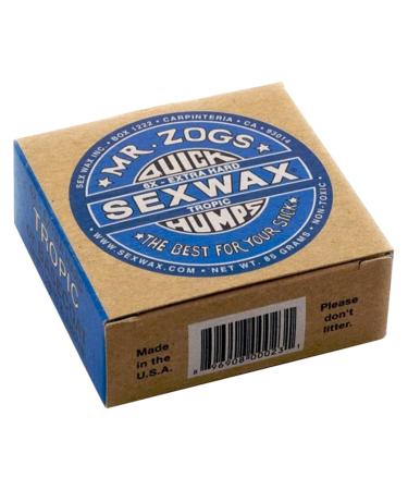 Sex Wax Mr Zogs Quick Humps Warm Surf Wax One Size Basecoat Tropical