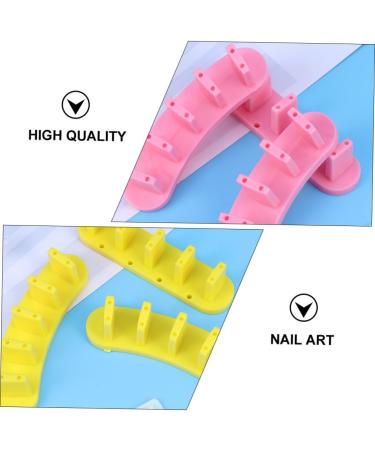 Housoutil 2 Boxes Nail Practice Stand Nail Art Stand for False Nail Acrylic Nail Art Holder Acrylic Stands for Display Nail Art Practice Holder Nail Display Stand Manicure Plastic Nail Stand 12X3cm Assorted Color - Buy Online on GoSupps.com