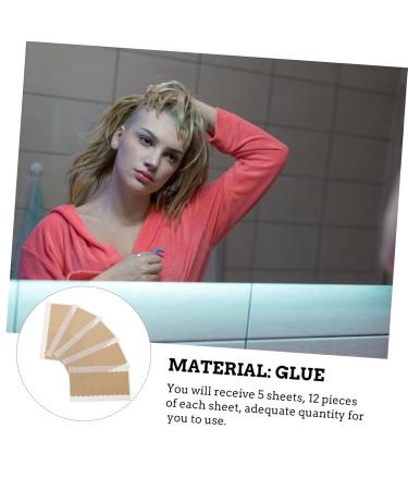 Beatifufu 5 Sheets Double-sided Tape Adhesive Hold Wig Tape Wig Tape Strips Two Sided Tape 2 Side Adhesive Hair Tapes Hair Extension Tape Double Sides Tape Double Sided Sticky Tape Mini Tape 2X0.5X0.1CM Khaki - Buy Online on GoSupps.com