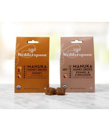 Wedderspoon Organic Manuka Honey Drops with Echinacea - 4 Oz | Authentic New Zealand Remedy for Dry Throats - Buy Online on GoSupps.com