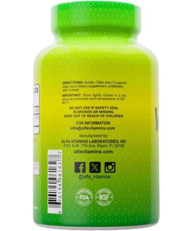 ALFA VITAMINS Vitamin D3 1000 IU Supplement, Supports Immune Health, Calcium Absorption, Healthy Bones & Joints, Dietary Supplement for Daily Wellness, Non GMO, Gluten Free, 100 Capsules - Buy Online on GoSupps.com