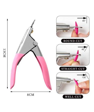 300PCS Colorful Fake Acrylic Nail Tips Kit with Nail Glue - Coffin & Stiletto False Nails Set for Professional Nail Art - Brown Blue Shades with Clipper and Buffer - Buy Online on GoSupps.com