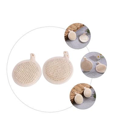 FOMIYES 2pcs Bath Towel Exfoliating Cloths - Natural Loofah Pads & Sponges for Body and Face - Ideal Shower Accessory - Buy Online on GoSupps.com
