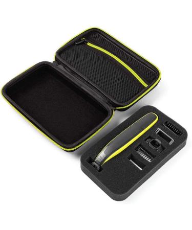 Shaver Storage Bag Waterproof Lightweight Designed forOneblade - Easy Organizer Mesh Bag for Accessories (Black Green) - Buy Online on GoSupps.com