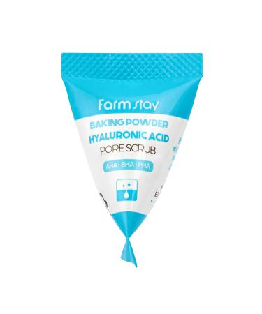 Farmstay Baking Powder Hyaluronic Acid Pore Scrub - Deep Cleansing Face Scrub with AHA BHA PHA - 7 Pack for Radiant Skin - Buy Online on GoSupps.com