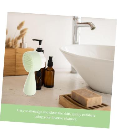  Didiseaon Facial Brush Facial Washer Manual Facial Brush Standing Facial Brush Manual Facial Brush Facial Pore Cleanser Plum Pattern Silica Gel - Buy Online on GoSupps.com