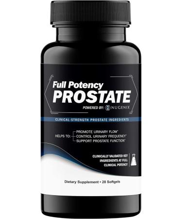 Nugenix Full Potency Prostate Supplement for Men - Saw Palmetto, Clinical-Strength Ingredients for Urinary Flow & Prostate Support, 28 Capsules - Buy Online on GoSupps.com