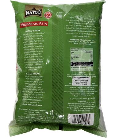 veenas Natco Multigrain Atta 10KG | Nutritious and Healthy | 100% Pure and Natural | Supports Immunity | Pure Multigrain Atta | Indian Origin 1 Count (Pack of 1) - Buy Online on GoSupps.com