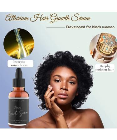 2023 New Allurium Hair Growth Serum for Black Women - Nourish, Repair, and Stimulate Fast Natural Hair Growth (3 Pcs) - Buy Online on GoSupps.com