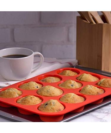 Food Grade Slicone Flexible Cupcake Pan Non Toxic Foldable for Kitchen for Baking - Buy Online on GoSupps.com