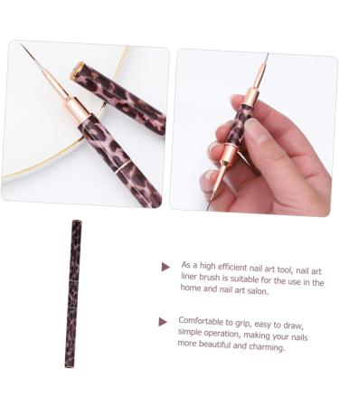 Beavorty Leopard Print Double-ended Nail Art Pen Nail Polish The Brush Draw a Line Metal - Buy Online on GoSupps.com