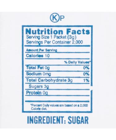Domino Sugar Packets 0.10 oz (2000 Count) - Pack of 2000 - Buy Online on GoSupps.com