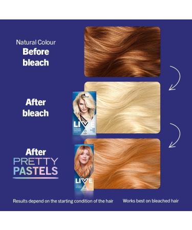 Schwarzkopf LIVE Pretty Pastels Peach Copper Hair Dye - Semi-Permanent, Lasts Up To 8 Washes - Buy Online on GoSupps.com