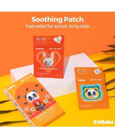 EmBeba Natural Soothing Rash Patch for Itchy Skin & Bug Bite Relief | Anti-Itch Gel Patches for Kids with Sensitive Skin (Heart 9 Patches) - Buy Online on GoSupps.com