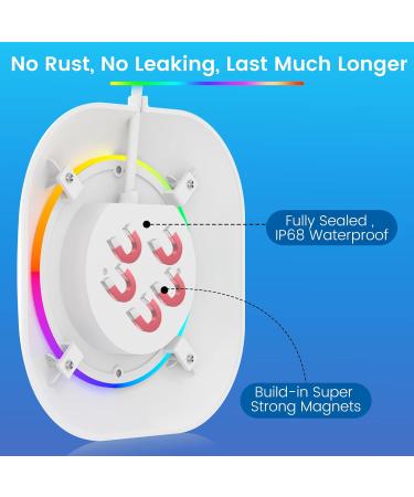 Lylmle 20W LED Pool Lights - Smart Color Changing Underwater Lights with App Control Dimmable Timer Schedule & IP68 Waterproof - 12V Magnetic Pool Lighting with 8m Installation Cable - Buy Online on GoSupps.com