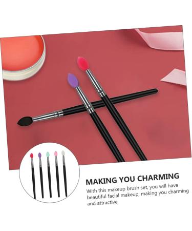 Balacoo 5pcs Eye Shadow Brush Flat Makeup Brush Eye Smudger Brush Eyeshadow Sponge Tool Brush - Buy Online on GoSupps.com