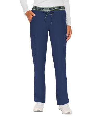 Med Couture Women's Activate Collection Flow Cargo Pants Medium Navy