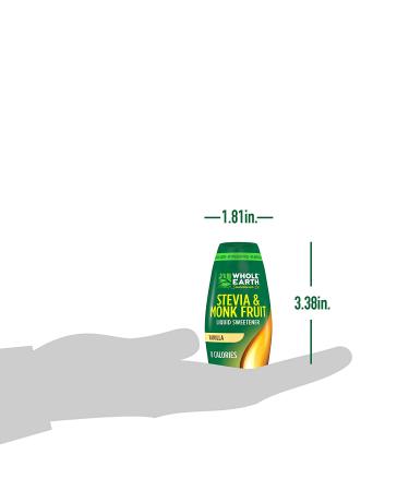 Whole Earth Sweetener Co. Vanilla Stevia & Monk Fruit Liquid Sweetener - 1.62 Fl Oz Squeeze Bottle (Pack of 12) - Buy Online on GoSupps.com