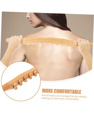 Partykindom 3-Stick Roll Rod with 20 Balls - Trigger Point Leg Massage & Gua Sha Tools for Sore Muscles - Multifunctional Wood Body Massage Stick for Fitness - Buy Online on GoSupps.com