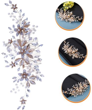 Gogogmee Headgear Bridal Hair Comb Bridal Headpieces for Wedding Bride Hair Comb Wedding Pearl Hair Comb Wedding Hair Accessories for Brides Wedding Hair Comb Wedding Headpiece for Bride - Buy Online on GoSupps.com