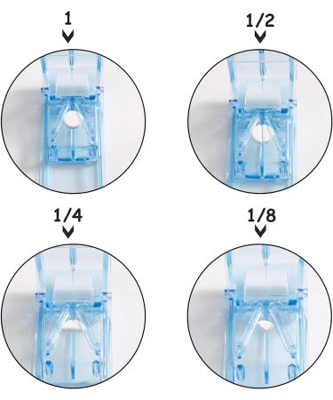 Izyfan Tablet Divider Set - Precision Pill Cutter for Small & Large Tablets | Blue Medication Divider for Exact Cuts - Buy Online on GoSupps.com