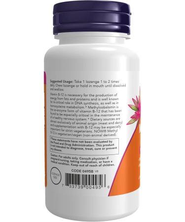 Now Foods Brain B-12 Methyl form 1000mcg 100Loz - Buy Online on GoSupps.com