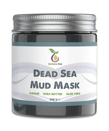 Natura Pur Dead Sea Mud Mask  vegan - Anti-aging care for dry  oily and impure skin - acne & blackheads clay face mask - 8.8 Oz/250g