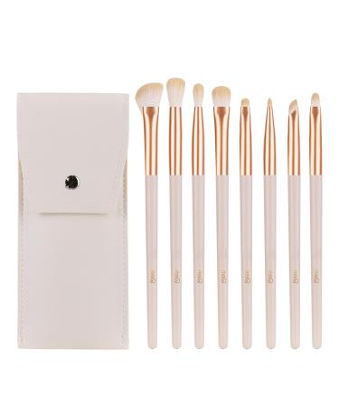 MSQ 8 POWER ORMATION Make-up brush Set Eye brush brush set Portable Travel Make Up Brush Tasche Nasal Constal Bush Professional Eyeliner Make Up Pinsel Set Off White - Buy Online on GoSupps.com