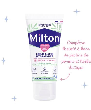 Antibacterial Moisturizing Hand Cream | 50ml | Milton | Protective Barrier | Sensitive Skin | Moisturizes and Protects | 24 Hours of Hydration | From 3 Years | Made in France - Buy Online on GoSupps.com