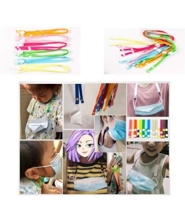 HUIZorbit Adjustable Mask Lanyard Kids Adults Ear Protection Mask Strap Holder with Buttons (6PCS-Dark Yellow) - Buy Online on GoSupps.com