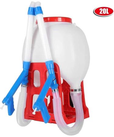 Fertilizer Spreader-20L Large Capacity Manual Seed Spreader Backpack Fertilizer Spreader Garden Seeding Tool - Buy Online on GoSupps.com