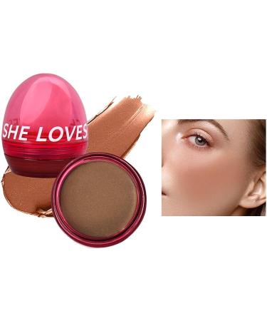 Blush Palette - Waterproof Velvet Cream Blusher for Face No Smudging Easily Push Blush Palette for Dating Home Working Shopping Gathering Traveling Hersil 01# Bronze - Buy Online on GoSupps.com