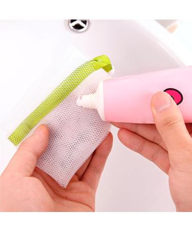 Zaagot Soap Foaming Mesh Bags Set of 10Nylon Mesh Drawstring Bag Pouches for Shower Face Washing Easy to Bubble - Buy Online on GoSupps.com