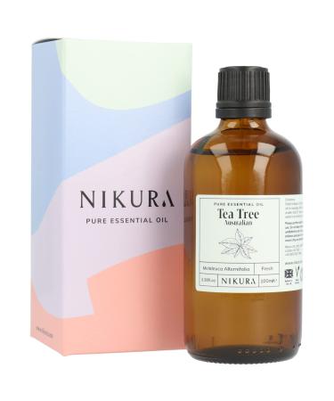 Nikura Tea Tree (Australian) Essential Oil | Diffuser Oil for Home Candle & Soap Making | 100ml | Vegan & UK Made