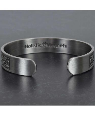 Holistic Magnets Viking Copper Bracelet XL - Antique Silver Magnet Bracelet for Men | Arthritis Relief & Unique Gift | VP (XL: 22-24cm) - Buy Online on GoSupps.com
