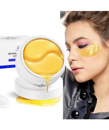 Retinol Collagen Eye Masks - Under Eye Treatment for Wrinkles Puffiness & Dark Circles | 30 Pairs for Men & Women - Buy Online on GoSupps.com