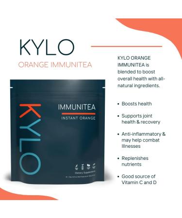 KYLO Instant Orange Immunitea - Stress Relief & Wellbeing Support (30 Sticks) | Sugar-Free, GMO-Free, Gluten-Free | Ayurvedic Tea with Natural Herbs | 30 Count Pack - Buy Online on GoSupps.com