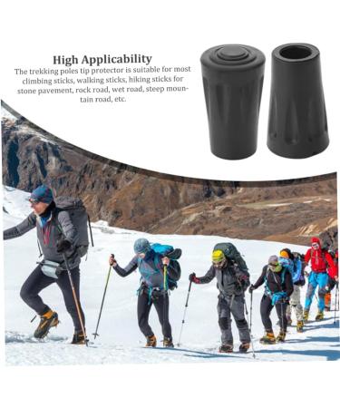 10PCS Rubber Ferrule Walking Stick Caps Crutch Cane Rubber Protectors Replacement Feet Tips End for Hiking Poles - Buy Online on GoSupps.com